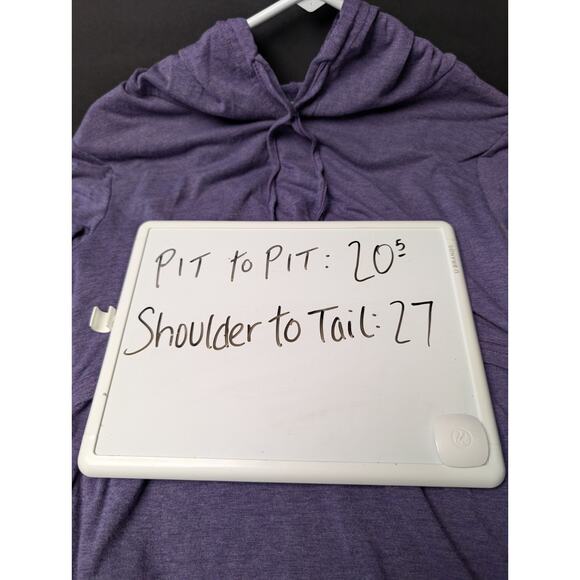 Ginkana Nursing Cowl Neck Hoodie WOMENS L Purple Heather Breastfeeding LS Tee - Picture 6 of 8